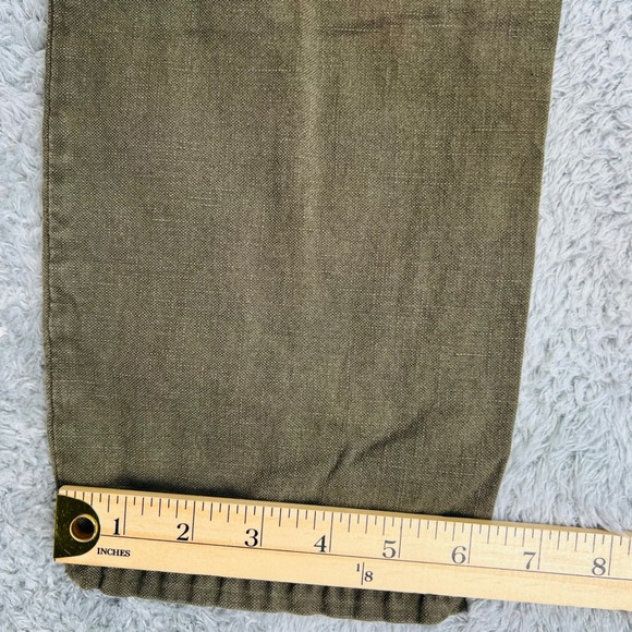 Todd Snyder Slim Fit Linen Blend 5-Pocket Pants Men's 31x30 Olive Lightweight - Picture 7 of 11